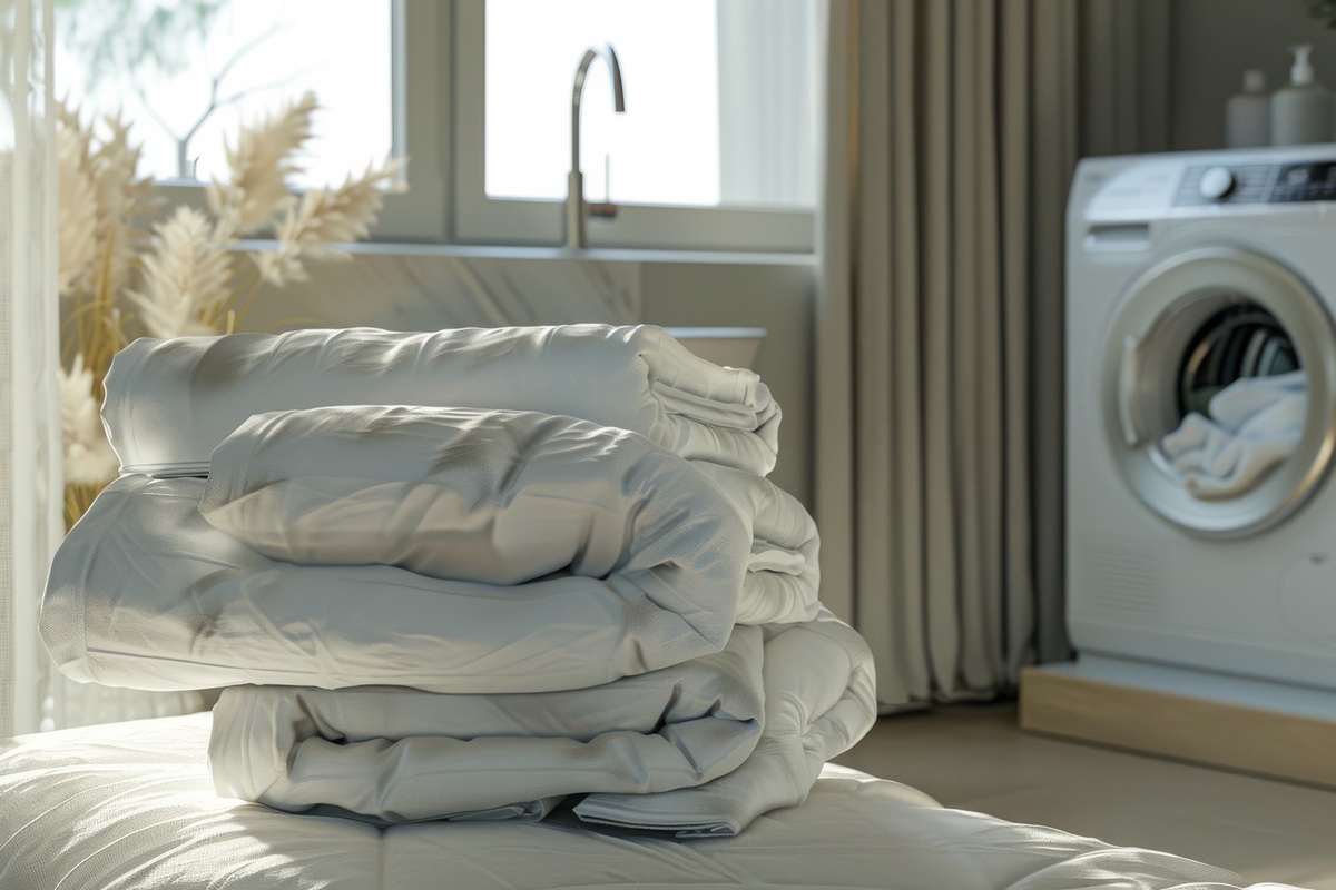Done with the dry cleaning: the genius trick to wash a XXL duvet at home effortlessly
